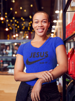 JESUS DIT IT....... LADIES V-NECK