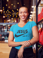 JESUS DIT IT....... LADIES V-NECK