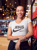 JESUS DIT IT....... LADIES V-NECK